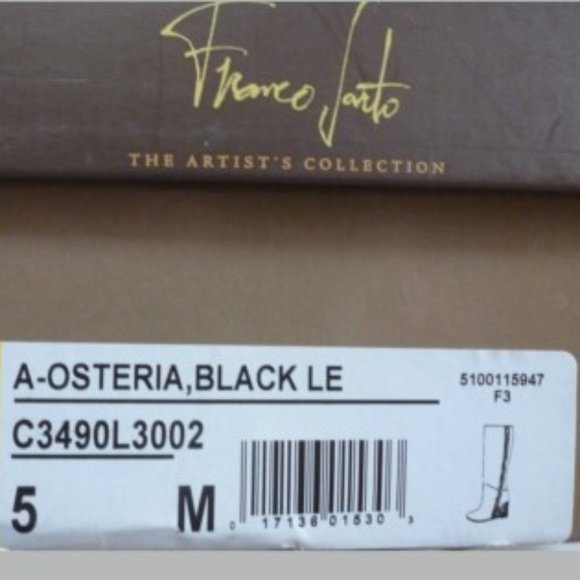 Franco Sarto 5M Black Tall Wedge Boot - Picture 4 of 4